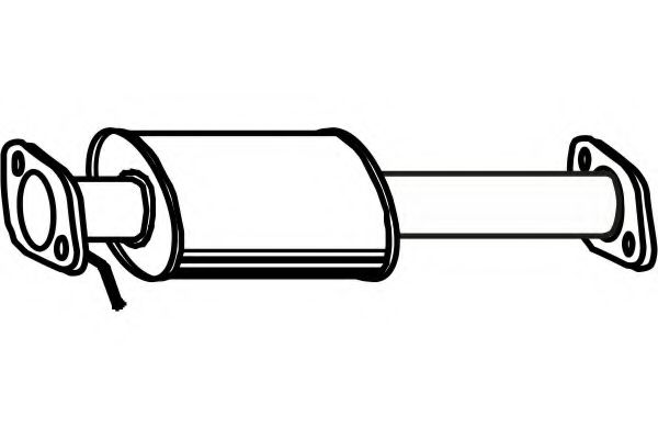 Средний глушитель выхлопных газов FENNO 1040