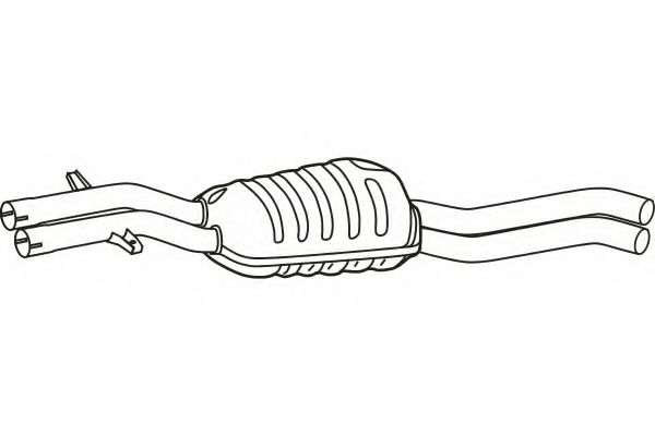 Средний глушитель выхлопных газов FENNO P1467