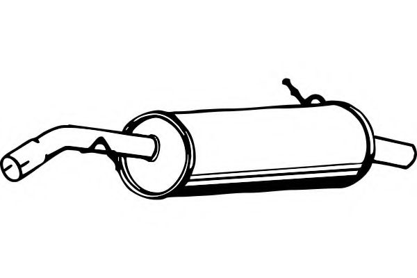 Глушитель выхлопных газов конечный FENNO P1816