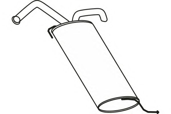 Глушитель выхлопных газов конечный FENNO 31016