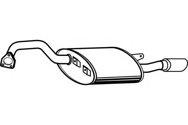 Глушитель выхлопных газов конечный FENNO 3970