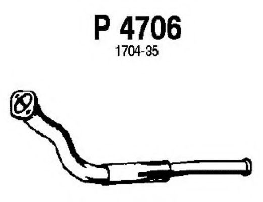 Труба выхлопного газа FENNO P4706