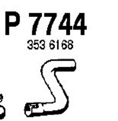 Труба выхлопного газа FENNO P7744