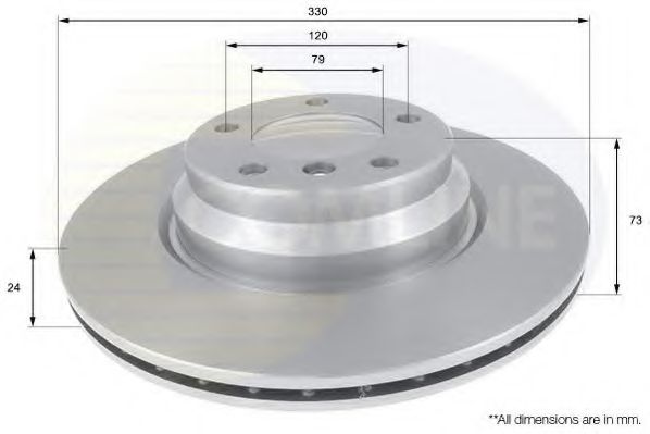 Тормозной диск COMLINE ADC1736V