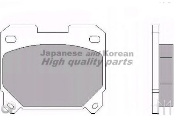 Комплект тормозных колодок, дисковый тормоз ASHUKI 1083-5102HD