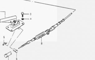 Трос, стояночная тормозная система ASHUKI K810-23