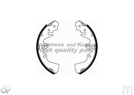 Комплект тормозных колодок ASHUKI M077-01