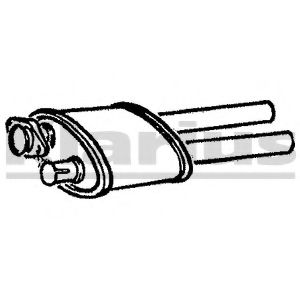 Средний глушитель выхлопных газов KLARIUS 210060