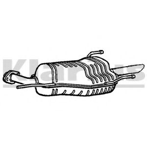 Глушитель выхлопных газов конечный KLARIUS 220653