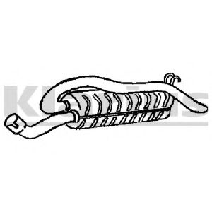 Глушитель выхлопных газов конечный KLARIUS 220710