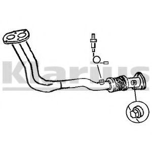 Труба выхлопного газа KLARIUS 301122