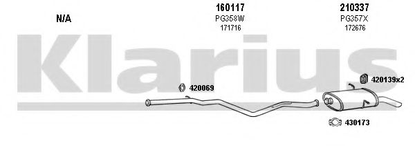 Система выпуска ОГ KLARIUS 630248E