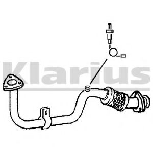Труба выхлопного газа KLARIUS 301439