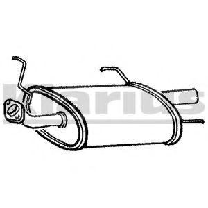 Глушитель выхлопных газов конечный KLARIUS DN386P