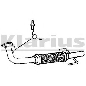 Труба выхлопного газа KLARIUS GM450P