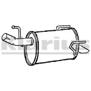 Глушитель выхлопных газов конечный KLARIUS GM473G