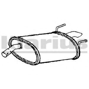 Глушитель выхлопных газов конечный KLARIUS GM587M