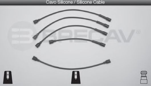 Комплект проводов зажигания BRECAV 06412