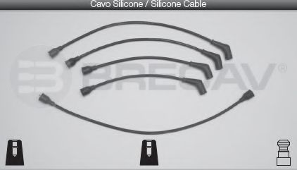 Комплект проводов зажигания BRECAV 07411