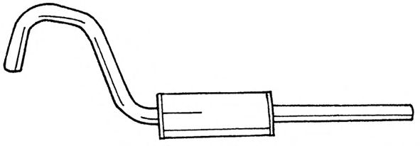 Глушитель выхлопных газов конечный SIGAM 25600