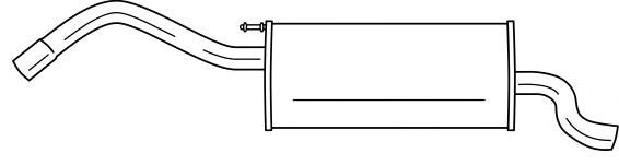 Глушитель выхлопных газов конечный SIGAM 26634
