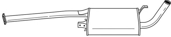 Средний глушитель выхлопных газов MTS 50530