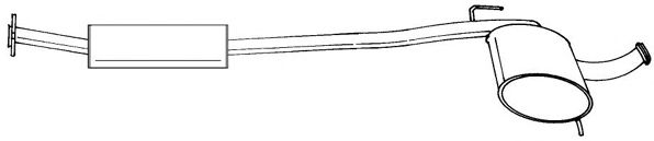 Средний глушитель выхлопных газов SIGAM 50418