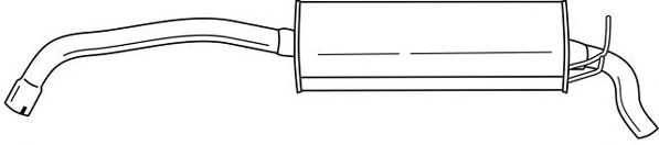 Глушитель выхлопных газов конечный SIGAM 50661