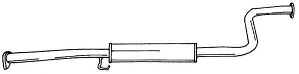 Средний глушитель выхлопных газов MTS 55150