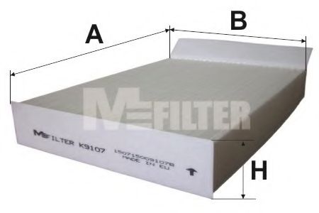 Фильтр, воздух во внутренном пространстве MFILTER K 9107