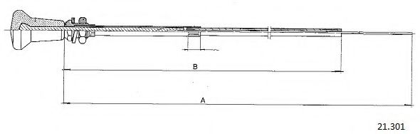 Тросик стартера CABOR 21301