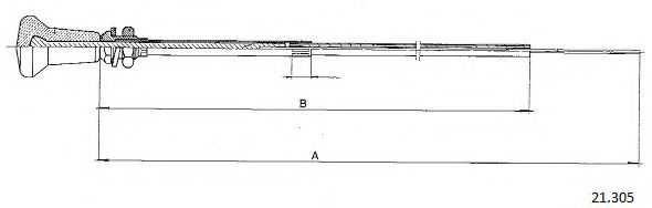 Тросик стартера CABOR 21305