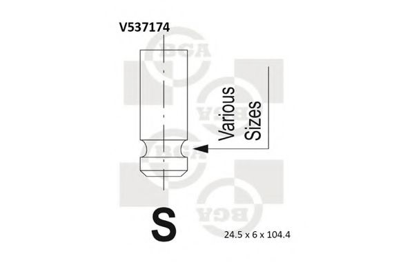 Выпускной клапан BGA V537174
