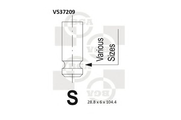 Впускной клапан BGA V537209
