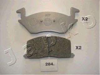 Комплект тормозных колодок, дисковый тормоз JAPKO 50284