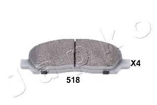 Комплект тормозных колодок, дисковый тормоз JAPKO 50518