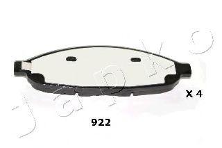 Комплект тормозных колодок, дисковый тормоз JAPKO 50922