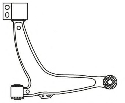 Рычаг независимой подвески колеса, подвеска колеса FRAP 2739