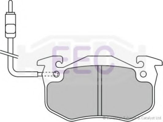 Комплект тормозных колодок, дисковый тормоз EEC BRP0470