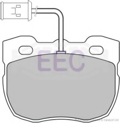 Комплект тормозных колодок, дисковый тормоз EEC BRP0592