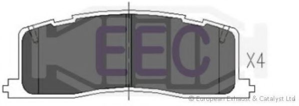 Комплект тормозных колодок, дисковый тормоз EEC BRP0754