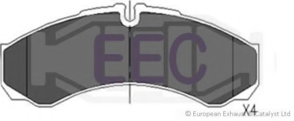 Комплект тормозных колодок, дисковый тормоз EEC BRP0984