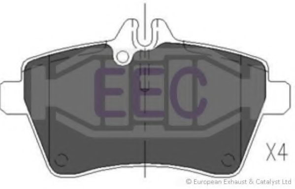 Комплект тормозных колодок, дисковый тормоз EEC BRP1439