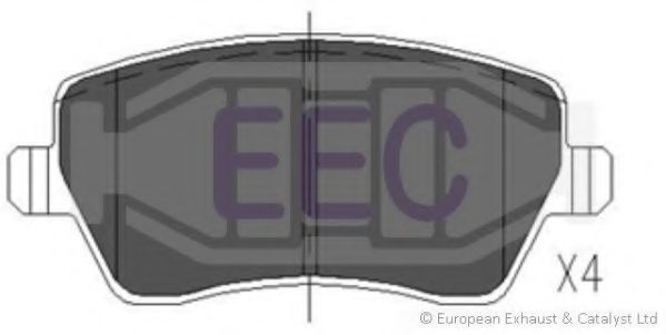 Комплект тормозных колодок, дисковый тормоз EEC BRP1466