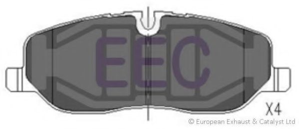 Комплект тормозных колодок, дисковый тормоз EEC BRP1468