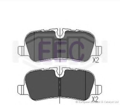 Комплект тормозных колодок, дисковый тормоз EEC BRP1469