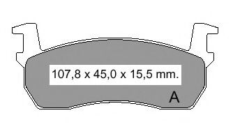 Комплект тормозных колодок, дисковый тормоз VEMA 835181
