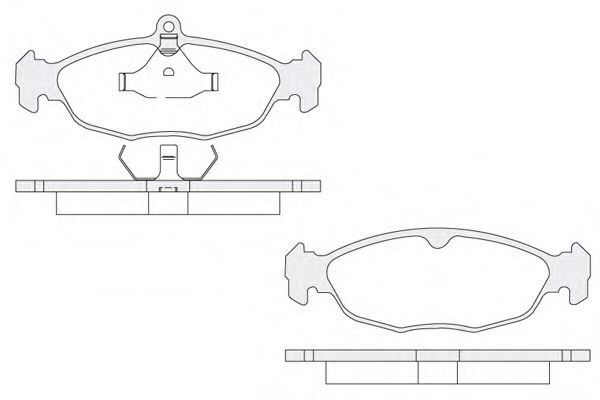 Комплект тормозных колодок, дисковый тормоз KSM-KOSHIMO 1850.0058158
