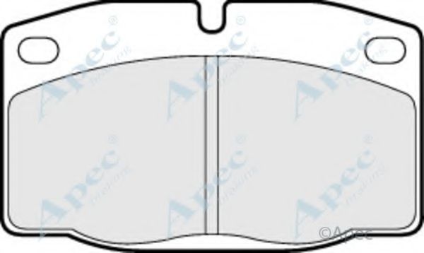 Комплект тормозных колодок, дисковый тормоз APEC braking PAD428