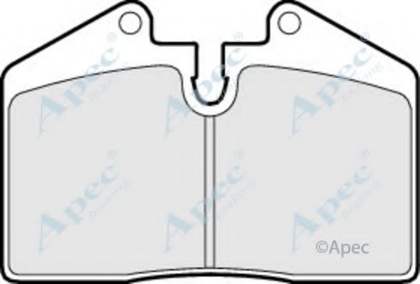 Комплект тормозных колодок, дисковый тормоз APEC braking PAD660